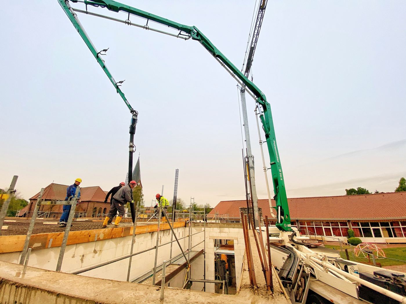 Betonage der Geschossdecke