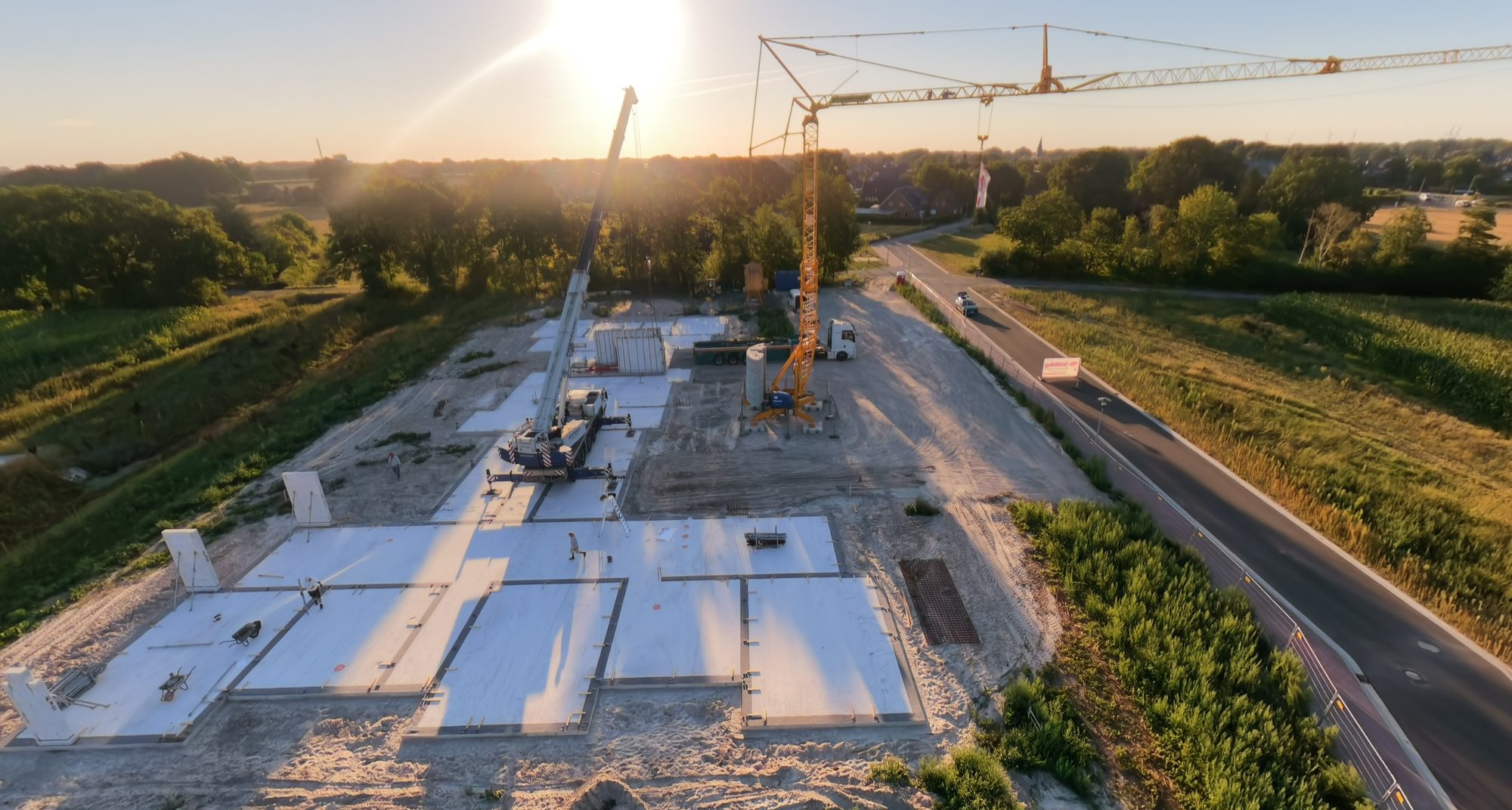 Großbaustelle aus der Luft